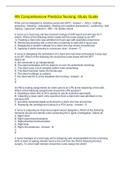 RN Comprehensive Predictor Nursing -Study Guide