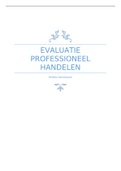 HSW Leerjaar 1 blok 3: Evaluatie Professioneel Handelen