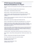 FTCE General Knowledge- Math&lpar;Verified&rpar;Rated To Pass&excl;&excl;