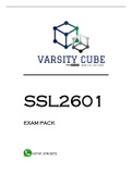 SSL2601 EXAM PACK 2022