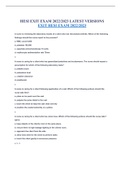 &lpar;All versions&rpar; Hesi exit exam &lpar;questions and answers&rpar; 2022&sol;2023