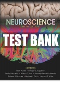 Neuroscience 6th Edition Test Bank by Purves, Chapters 1-34 | Complete Guide A+
