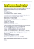 CompTIA Server&plus; Exam Study Guide latest version Solved 100&percnt; Correct