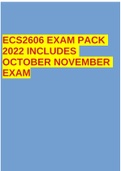ECS2606 EXAM PACK 2022 INCLUDES OCTOBER NOVEMBER EXAM