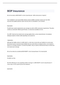 BOP Insurance EXAM 2022&sol;2023 WITH 100&percnt; CORRECT ANSWERS