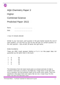 AQA Chemistry Paper 2 
