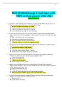  NUR 2243CMedsurge 2 Final Exam-with 100&percnt; verified answers-2022-2023