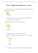 TEAS 7 English and Language Usage Exam Questions with Answers.