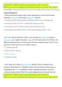 NURSING NRSG 98 Exam Questions and Answers 100&percnt;Correct&sol;Certified Guaranteed Success Latest 2022&sol;2023