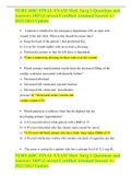 NURS 440C FINAL EXAM Med- Surg 1 Questions and Answers 100&percnt;Correct&sol;Certified Attained Scored A&plus; 2022&sol;2023 Update