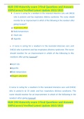NUR 198 Maternity exam 3 final Questions and Answers 100&percnt;Correct&sol;Verified Latest Update 2022&sol;2023