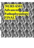 NURS 6501 Advanced Pathophysiology FINAL