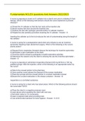 Fundamentals NCLEX questions And Answers 2022&sol;2023