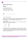 AQA Biology Paper 1 