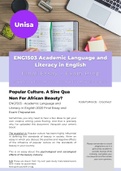 Essay with references - ENG1503 - Academic Language And Literacy In English 