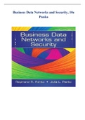 Business Data Networks and Security, 10e Panko TestBank Complete with a marking scheme