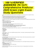 100 &percnt;VERIFIED ANSWERS  PN VATI Comprehensive Predictor 2020 Green Light Exam Study Questions 