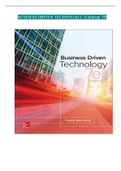 BUSINESS DRIVEN TECHNOLOGY 7e Baltzan TestBank completed with Answers