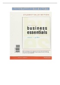 Business Essentials 11E Ebert TestBank Completed correctly