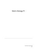 IEB Matric Life Sciences P1 Notes