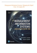 Management Information Systems- Managing the Digital Firm, 15e Laudon TB