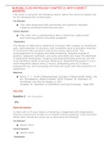 NURSING 3126>PATHOLOGY CHAPTER 31 WITH CORRECT ANSWERS&period;