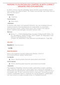 NURSING 3126>PATHOLOGY CHAPTER 30 WITH CORRECT ANSWERS AND EXPLANATIONS&period;
