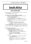 History SA Summary 1970 - 1990s
