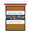 Organization Theory and Design&comma; 12e Daft TB TestBank