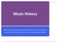 Music History Summary