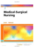 Test Bank Medical-Surgical Nursing 7th Edition by Linton Chapter 1-63 |Complete Guide A+