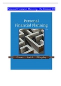 Personal Financial Planning&comma; 13e Gitman TB TestBank