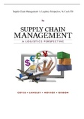 Supply Chain Management- A Logistics Perspective, 9e Coyle TB TestBank