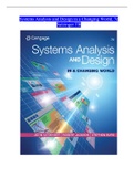 Systems Analysis and Design in a Changing World, 7e Salzinger TB TestBank