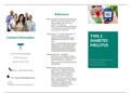 Nutrition Brochure Project- Type 2 Diabetes