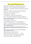HESI - Anatomy & Physiology practice test