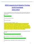 HESI Computerized Adaptive Testing &lpar;CAT&rpar; Test Bank 2022&sol;2023