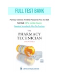 Pharmacy Technician 7th Edition Perspective Press Test Bank