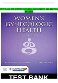 TEST BANK FOR WOMEN’S GYNECOLOGIC HEALTH, 3RD EDITION BY KERRI