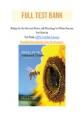 Biology for the Informed Citizen with Physiology 1st Edition Bozzone Test Bank. 