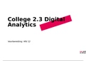 College Digital Analytics