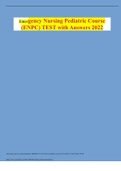 Emergency Nursing Pediatric Course &lpar;ENPC&rpar; TEST with Answers 2022