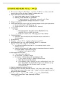 MED SURG 3 480 Advance Med Surg Final Exam- 100 Questions and Answers- West Coast University 2022&sol;2023