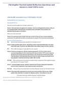 Christopher Parrish Guided Reflection Questions and Answers&comma; rated 100&percnt; score&period;