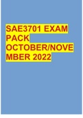 SAE3701 EXAM PACK 2022/2023  2 Exam (elaborations) SAE3701 EXAM PACK OCTOBER/NOVE MBER 2022  3 Exam (elaborations) SAE3701 exam prep 2021 2020 ASSIGNMENT 1 MCQ