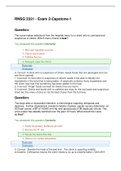 RNSG 2331 - Exam 2-Capstone-1&period; &lpar;100&percnt; correct answers plus rationale&rpar;