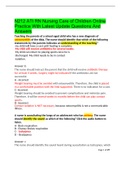 N212 ATI RN Nursing Care of Children Online Practice With Latest Update Questions And Answers 