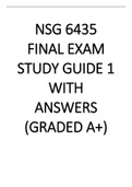 NSG 6435 FINAL EXAM STUDY GUIDE 1 WITH ANSWERS &lpar;graded A&plus;&rpar;&period;