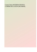 Course Pack-INTERNATIONAL COMMUNICATION &lpar;MCM604&rpar;&period;