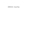 MNB1501 - Exam Prep